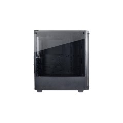 Inter-Tech C-303 Mirror Tower ATX Case - Sleek Black Design, No Power Supply Included, Perfect for Custom Builds!